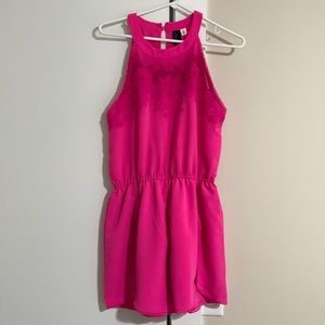 Blue Rain Pink Romper